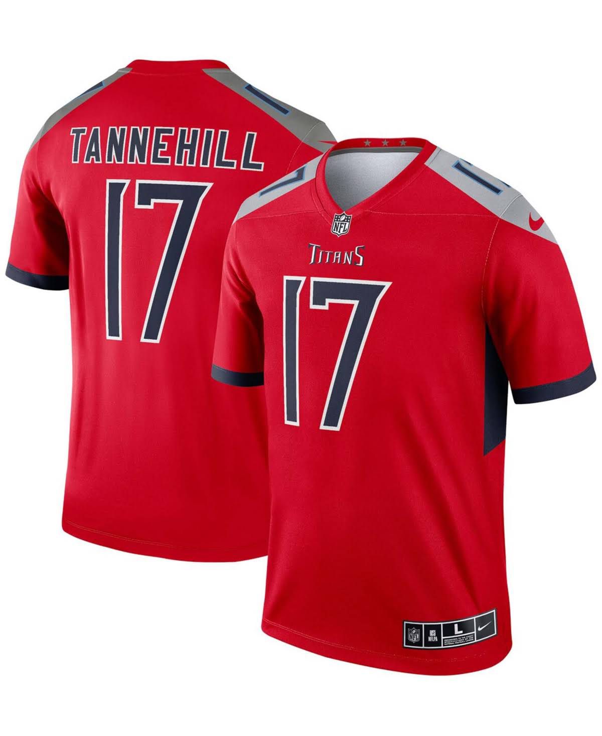 Men Tennessee Titans #17 Ryan Tannehill Nike Red Inverted Legend NFL Jersey->tennessee titans->NFL Jersey